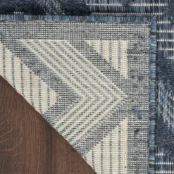 Navy Diamond Indoor/Outdoor Area Rug, 5X7-Kirkland's Home Shop
