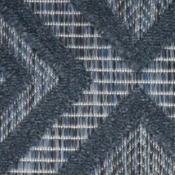 Navy Diamond Indoor/Outdoor Area Rug, 5X7-Kirkland's Home Shop