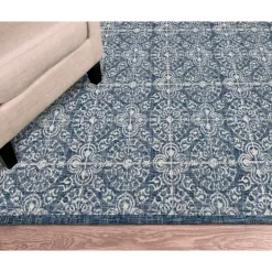 Navy Embellished Indoor/Outdoor Area Rug, 6X9-Kirkland's Home New