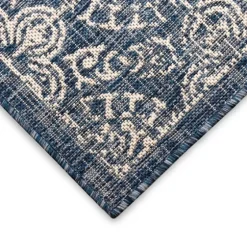Navy Embellished Indoor/Outdoor Area Rug, 7X7-Kirkland's Home Best Sale