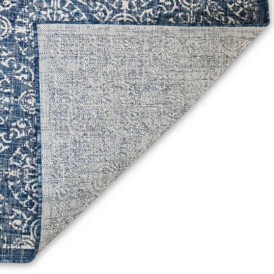 Navy Embellished Indoor/Outdoor Area Rug, 7X7-Kirkland's Home Best Sale