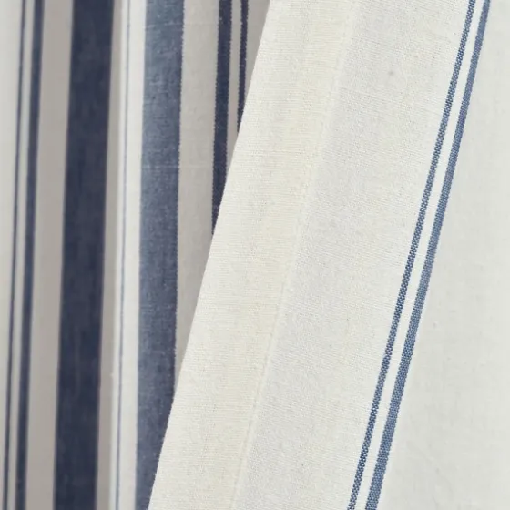 Navy Farmhouse Stripe Curtain Panels, Set Of 2-Kirkland's Home Store