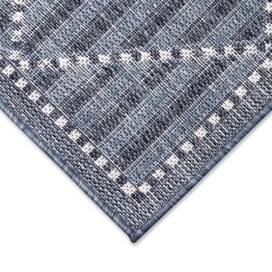 Navy Geo Lattice Outdoor Area Rug, 6X9-Kirkland's Home Hot