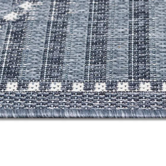 Navy Geo Lattice Outdoor Area Rug, 6X9-Kirkland's Home Hot