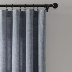 Navy Nantucket Fringe Curtain Panel Set, 84 In.-Kirkland's Home Outlet