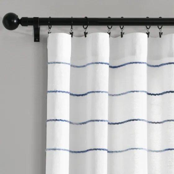 Navy Ombre Stripe Curtain Panel Set, 95 In.-Kirkland's Home Cheap