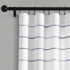 Navy Ombre Stripe Curtain Panel Set, 84 In.-Kirkland's Home Shop