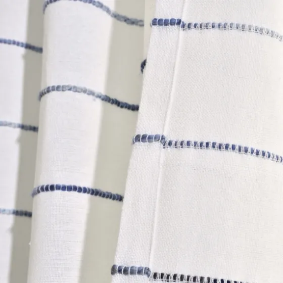 Navy Ombre Stripe Curtain Panel Set, 84 In.-Kirkland's Home Shop