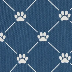 Navy Paw Trellis Round Basket, 12 In.-Kirkland's Home Sale