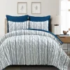 Navy Pintuck Stripe Full/Queen 5-Pc. Comforter Set-Kirkland's Home Shop