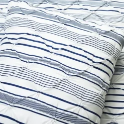 Navy Pintuck Stripe King 5-Pc. Comforter Set-Kirkland's Home Best Sale