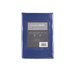 Navy Satin King 2-Pc. Pillow Case Set-Kirkland's Home Online