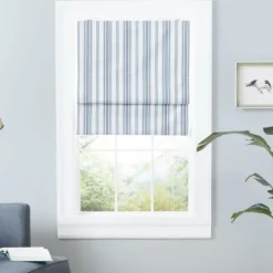Navy Stripe Ricci Blackout Curtain Shade, 23 In.-Kirkland's Home Fashion