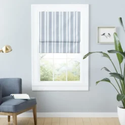 Navy Stripe Ricci Blackout Curtain Shade, 23 In.-Kirkland's Home Fashion