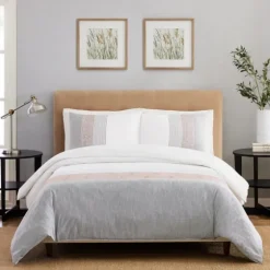 Neapolitan Gray 3-Pc. King Duvet Set-Kirkland's Home Cheap