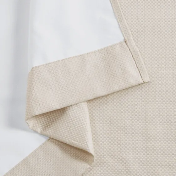 Neutral Basketweave Curtain Panel Set, 84 In.-Kirkland's Home Fashion