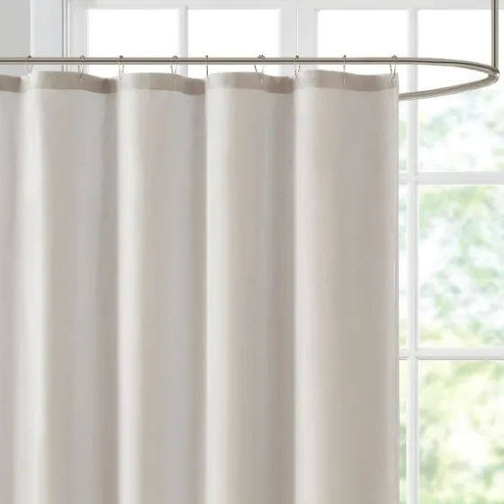 Neutral Block Embroidered Shower Curtain-Kirkland's Home Store