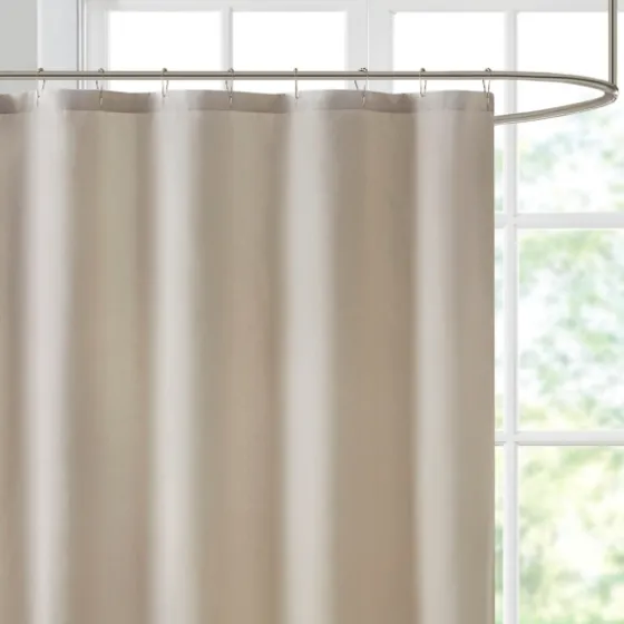 Neutral Block Embroidered Shower Curtain-Kirkland's Home Store