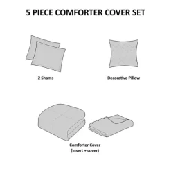 Neutral Holland 5-Pc. Full/Queen Comforter Set-Kirkland's Home Clearance