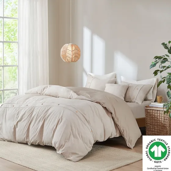 Neutral Oversized 3-Pc. King Duvet Cover Set-Kirkland's Home Cheap