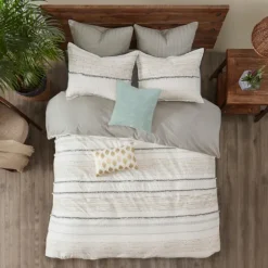 Neutral Stripe Full/Queen 3-Pc. Comforter Set-Kirkland's Home Cheap