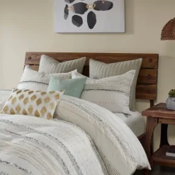Neutral Stripe King 3-Pc. Comforter Set-Kirkland's Home Cheap