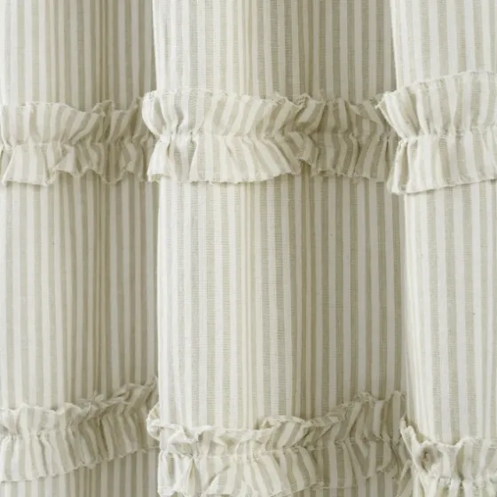 Neutral Vintage Stripe Curtain Panel Set, 84 In.-Kirkland's Home Best