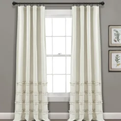 Neutral Vintage Stripe Curtain Panel Set, 95 In.-Kirkland's Home Cheap