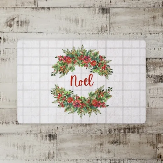 Noel Wreath Christmas Kitchen Mat-Kirkland's Home Shop