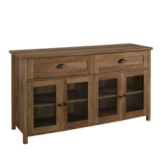 Oak Rustic Glass Front Sideboard-Kirkland's Home Flash Sale