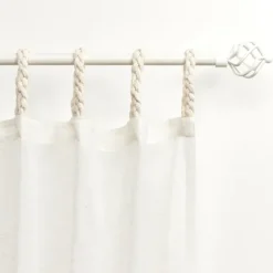 Oatmeal Braided 2-Pc. Curtain Panel Set, 108 In.-Kirkland's Home Cheap