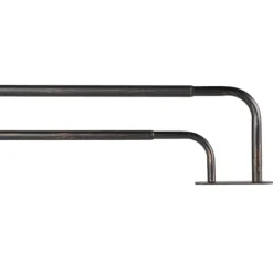 Oiled Bronze Fetter Double Curtain Rod, 120 In.-Kirkland's Home Clearance