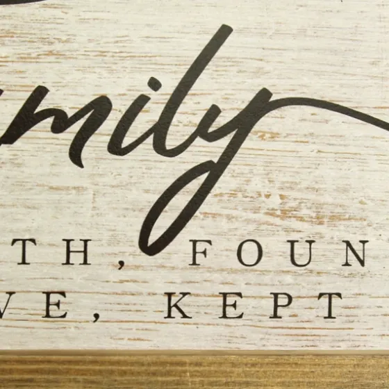 Our Family Framed Wooden Wall Plaque-Kirkland's Home Outlet