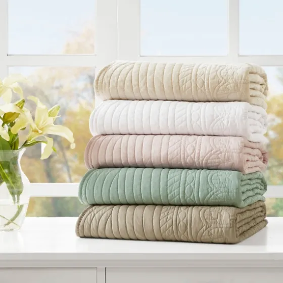 Oversized Quilted Scalloped Edge Throw-Kirkland's Home Online