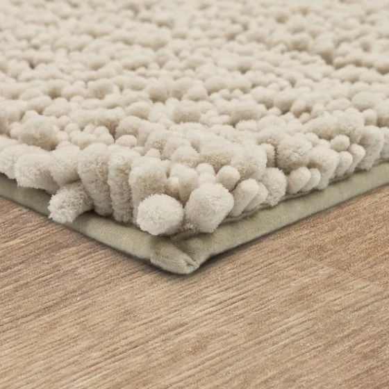 Parchment Lofty Pile Chenille Bath Mat, 45 In.-Kirkland's Home New