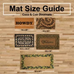 Patterned Pineapples Home Coir Doormat-Kirkland's Home Flash Sale