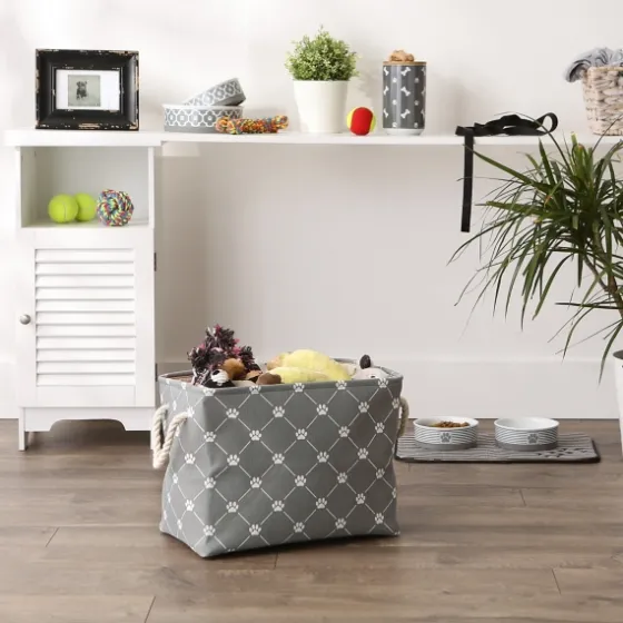 Paw Trellis Rectangle Basket, 16 In.-Kirkland's Home Fashion