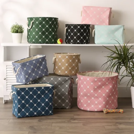 Paw Trellis Rectangle Basket, 16 In.-Kirkland's Home Fashion