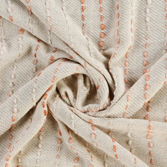 Peach Shimmer Stripe Woven Throw-Kirkland's Home Flash Sale