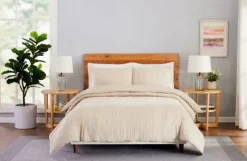 Peach Textured 3-Pc. King Duvet Set-Kirkland's Home Sale