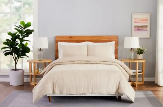Peach Textured 3-Pc. Queen Duvet Set-Kirkland's Home Clearance