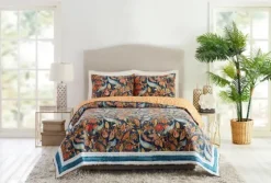 Peacock Garden Full/Queen 3-Pc. Quilt Set-Kirkland's Home Fashion