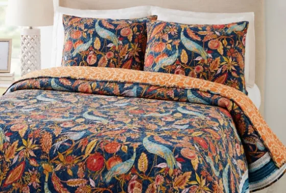 Peacock Garden King 3-Pc. Quilt Set-Kirkland's Home Clearance
