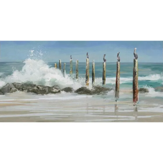 Perched By The Sea Canvas Art Print-Kirkland's Home Clearance