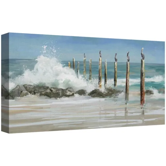 Perched By The Sea Canvas Art Print-Kirkland's Home Clearance