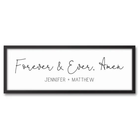 Personalized Forever And Ever Canvas Wall Plaque-Kirkland's Home Outlet