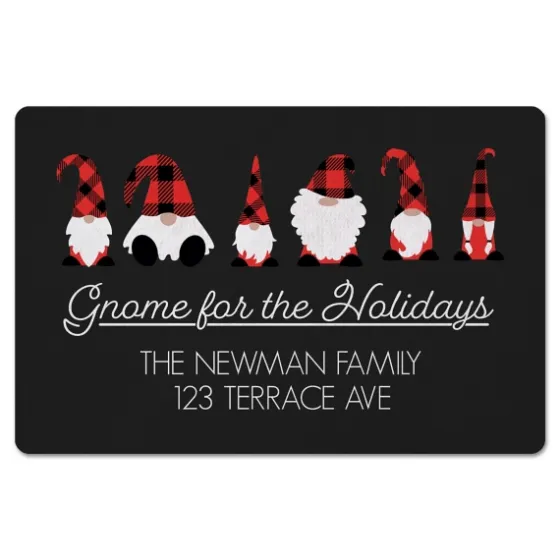 Personalized Gnome For The Holidays Floor Mat-Kirkland's Home Online