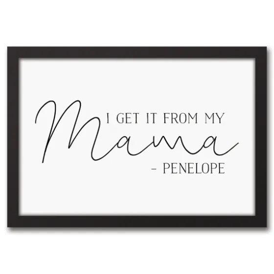Personalized I Get It From My Mama Wall Plaque-Kirkland's Home Outlet