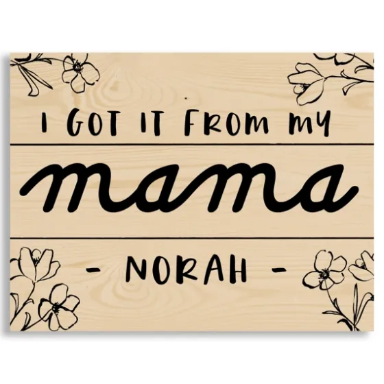 Personalized I Got It From My Mama Wood Plaque-Kirkland's Home Discount