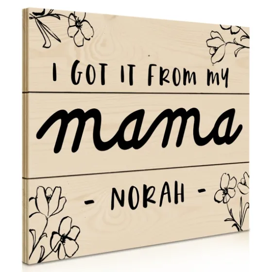 Personalized I Got It From My Mama Wood Plaque-Kirkland's Home Discount